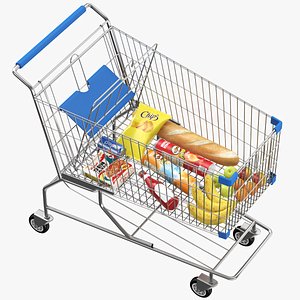 Shopping Cart With Goods