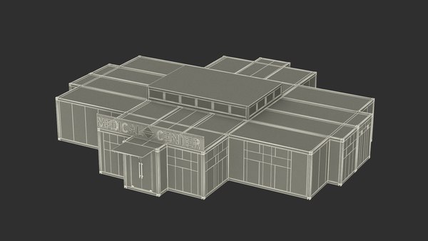 3D модель Портативная больничная контейнерная клиника - TurboSquid 2214644