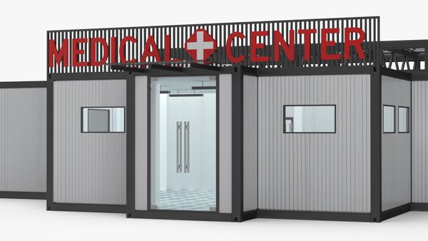 modelo 3d Clínica de contenedores hospitalarios portátiles - TurboSquid ...