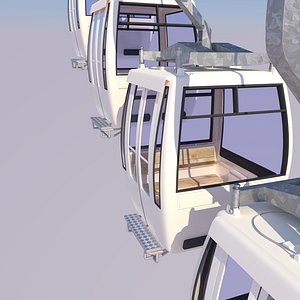 3d model cableway cars