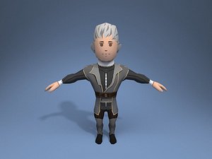 3D model ar character medieval