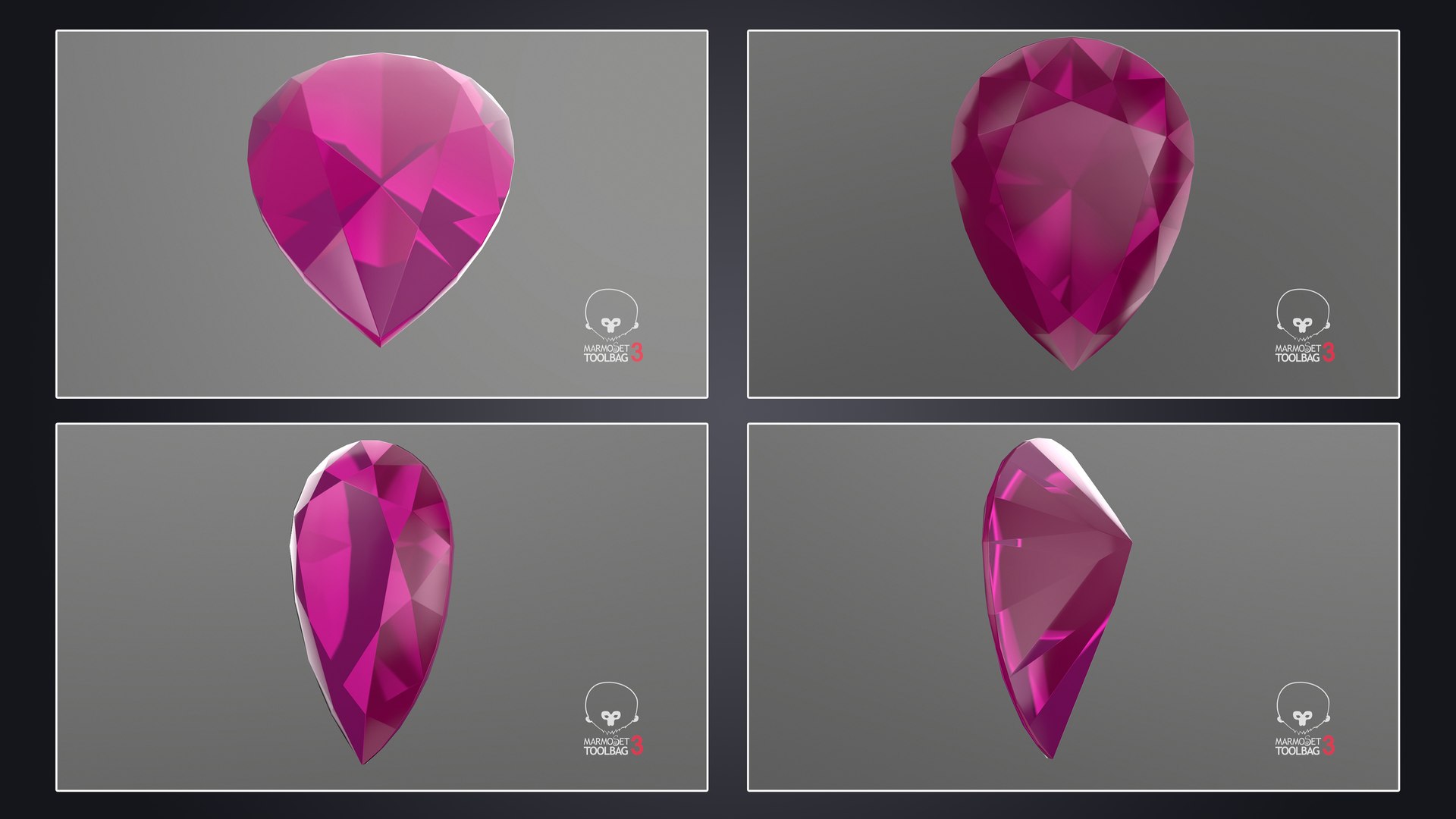 3D Pink Topaz Stone Collection model https://p.turbosquid.com/ts-thumb/u4/H3qaf7/Ya/pearcutpinktopaz_pbr/jpg/1718803928/1920x1080/fit_q87/5ec2d06bc6954e9758672169f373275b76124185/pearcutpinktopaz_pbr.jpg
