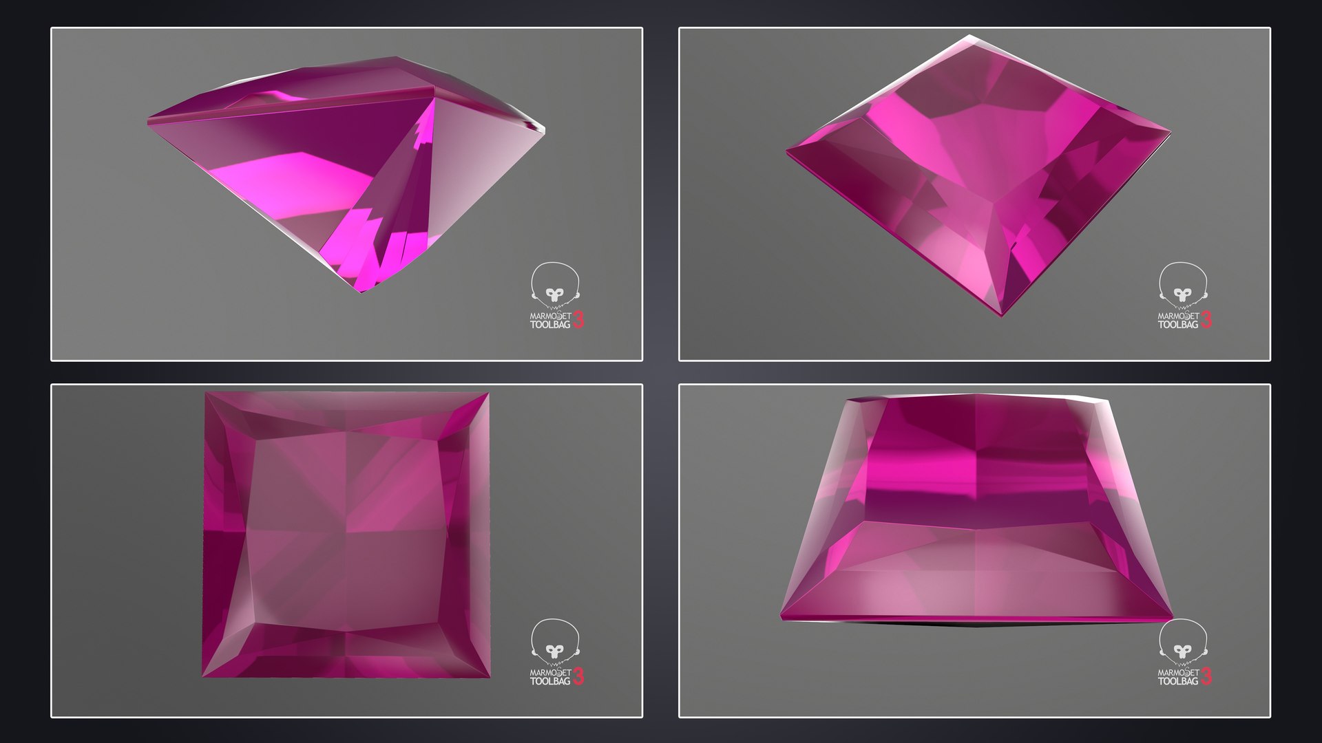 3D Pink Topaz Stone Collection model https://p.turbosquid.com/ts-thumb/u4/H3qaf7/mm/princesscutpinktopaz_pbr/jpg/1718803984/1920x1080/fit_q87/2fb8807f88ee3f8e527ccb347d1922afee1afd60/princesscutpinktopaz_pbr.jpg