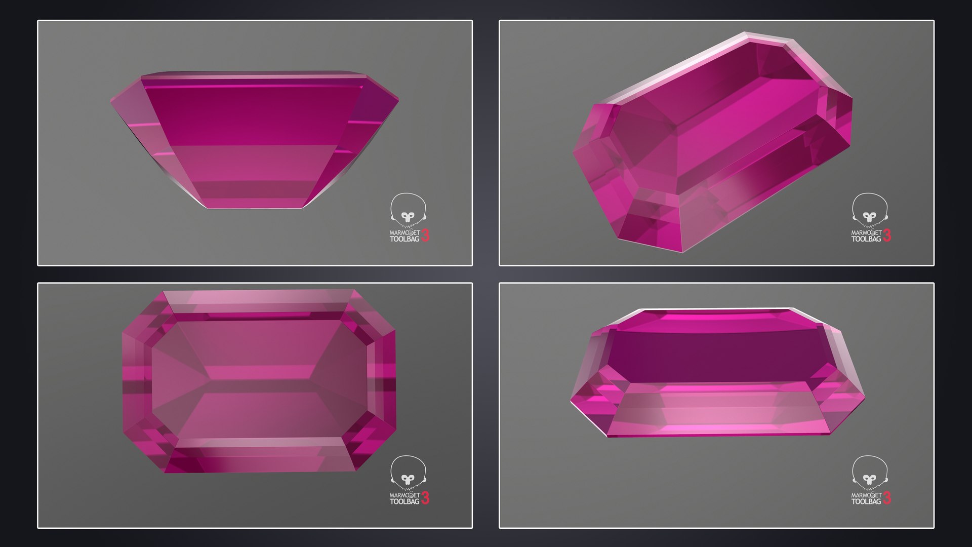 3D Pink Topaz Stone Collection model https://p.turbosquid.com/ts-thumb/u4/H3qaf7/r8/emeraldcutpinktopaz_pbr/jpg/1718802813/1920x1080/fit_q87/1e84e01ee1d45caf9fdfb28813a73fe472f211f6/emeraldcutpinktopaz_pbr.jpg