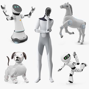 Rigged Robot Collection for Cinema 4D