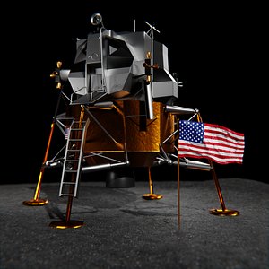 apollo 11 lunar module 3D
