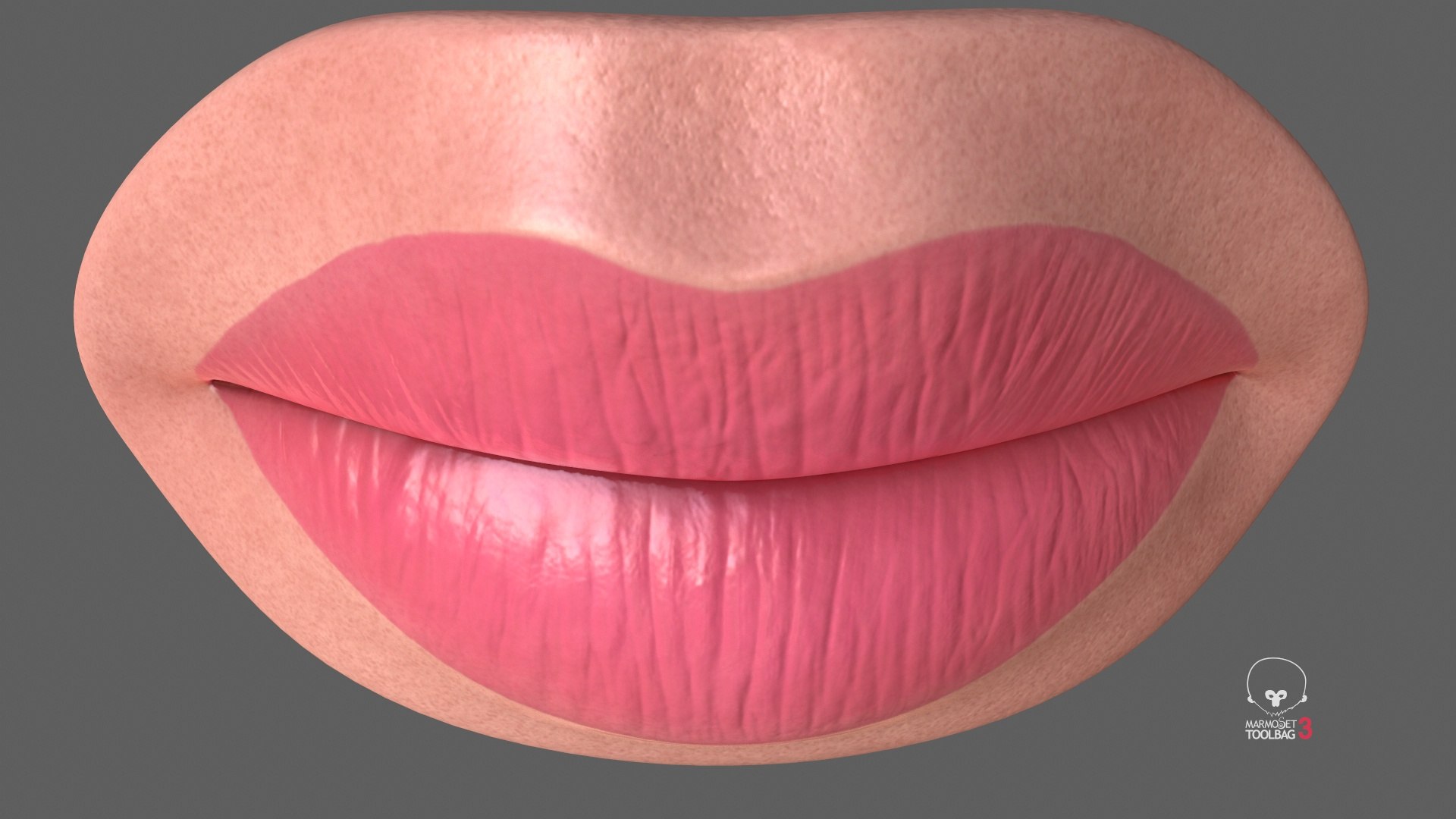 Woman Lips Pink V01 Model - TurboSquid 2380028