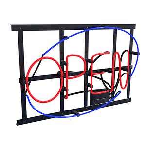 3D model Neon Open Sign