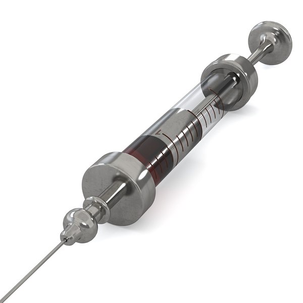 3d model syringe vintage