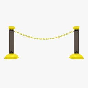 traffic barrier 3D model