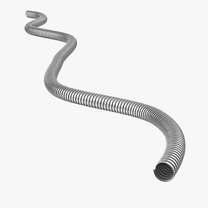 Steel Electrical Conduit 5.25 Rigged 3D Model