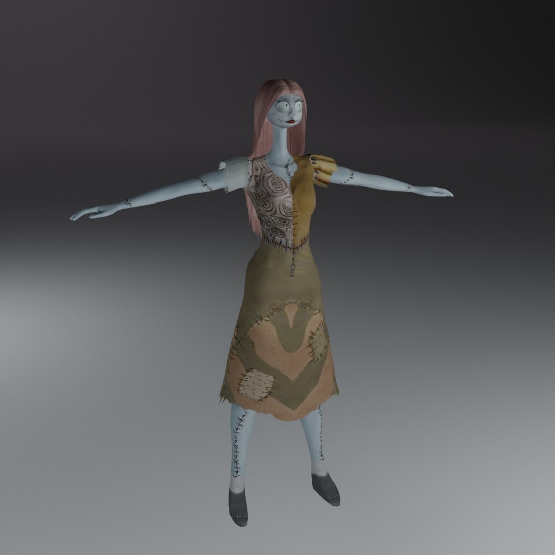 3D Sally Nightmare Christmas Model - TurboSquid 1708624