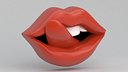 Red Tongue Licking