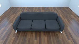 couch photorealistic scenes 3d obj