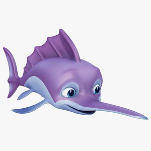 Cartoon SwordFish 3D model