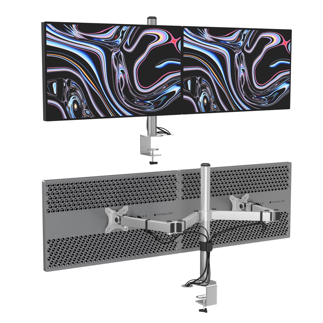 2x Apple XDR Display 32inch VESA Table Stand 3D Model TurboSquid 1807284