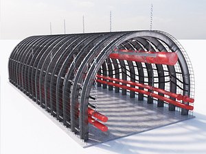 3d corridor underground