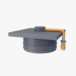 3D Graduation Cap model