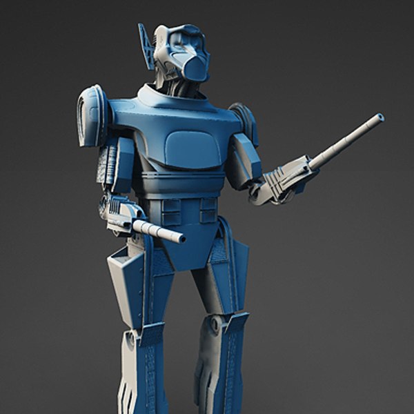3D модель робот-воин 1 - TurboSquid 362943