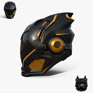 Helmet Biker Game Asset model