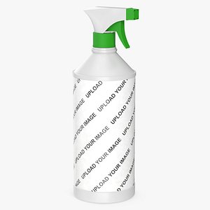 Empty Spray Bottle for Cleaning Mockup