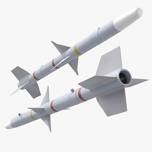 AIM-7 Sparrow Radar Guided Missile White