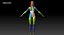 3D woman jean model
