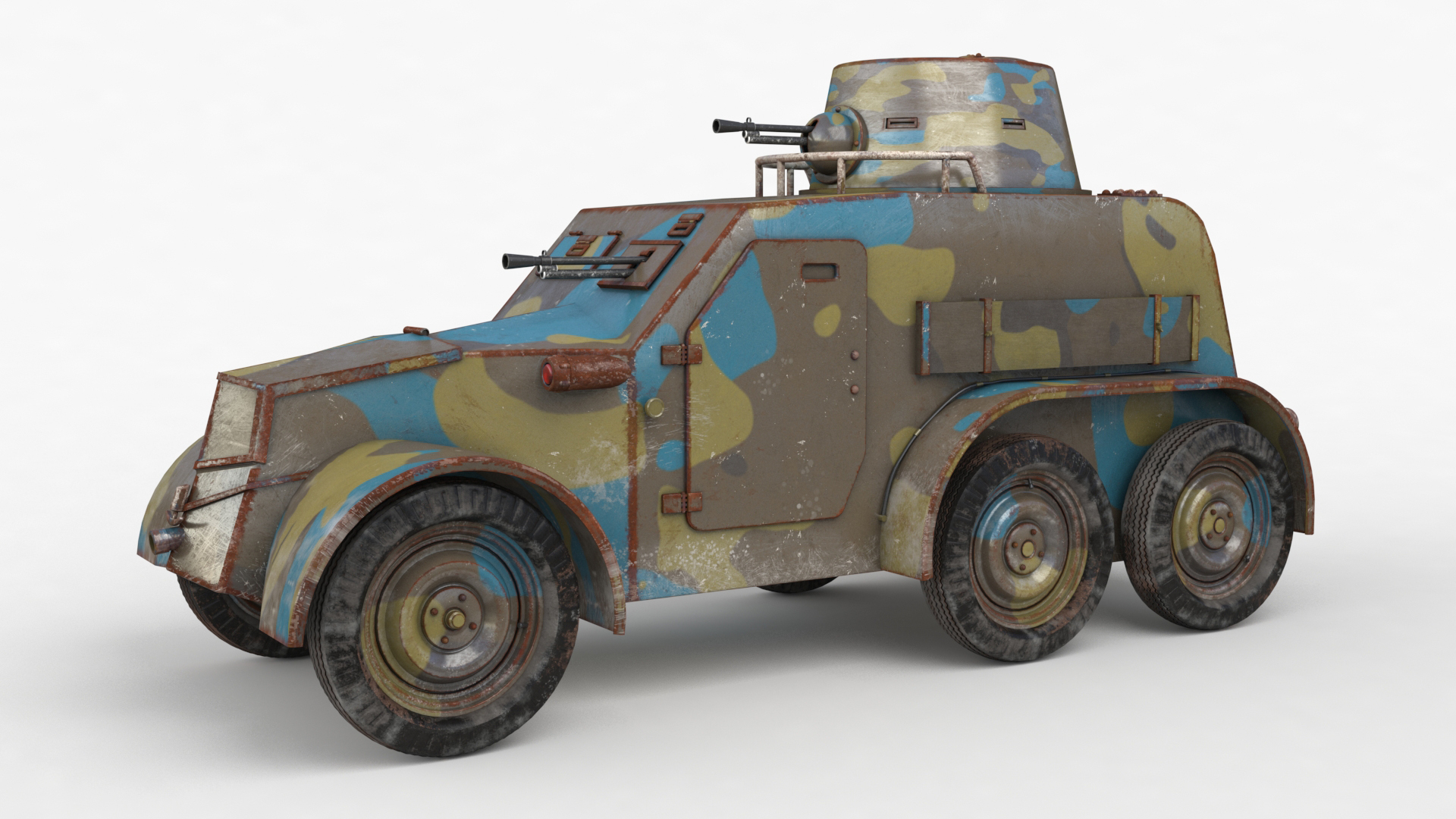 OA Vz 30 Armoured Car Czechoslovak Vray Model - TurboSquid 1737851