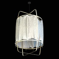 Ay Illuminate Z1 Black Cloth Ceiling Lamp