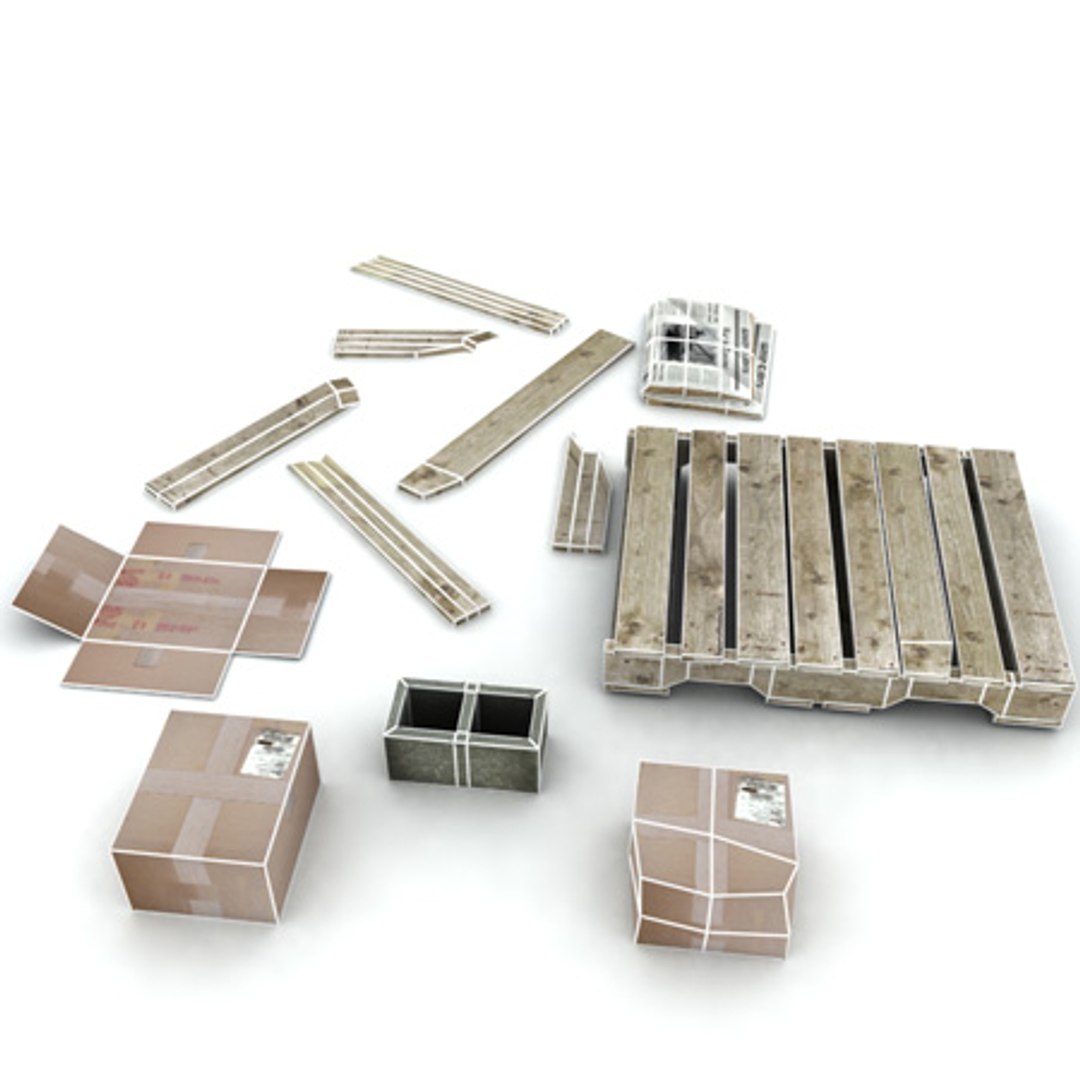 3d trash litter props
