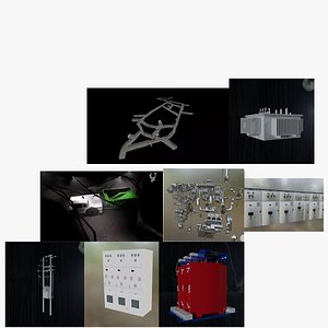 Industry Equipments and 3D Scenes