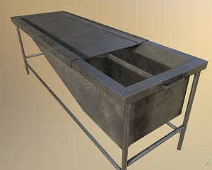 worn autopsy table pbr model