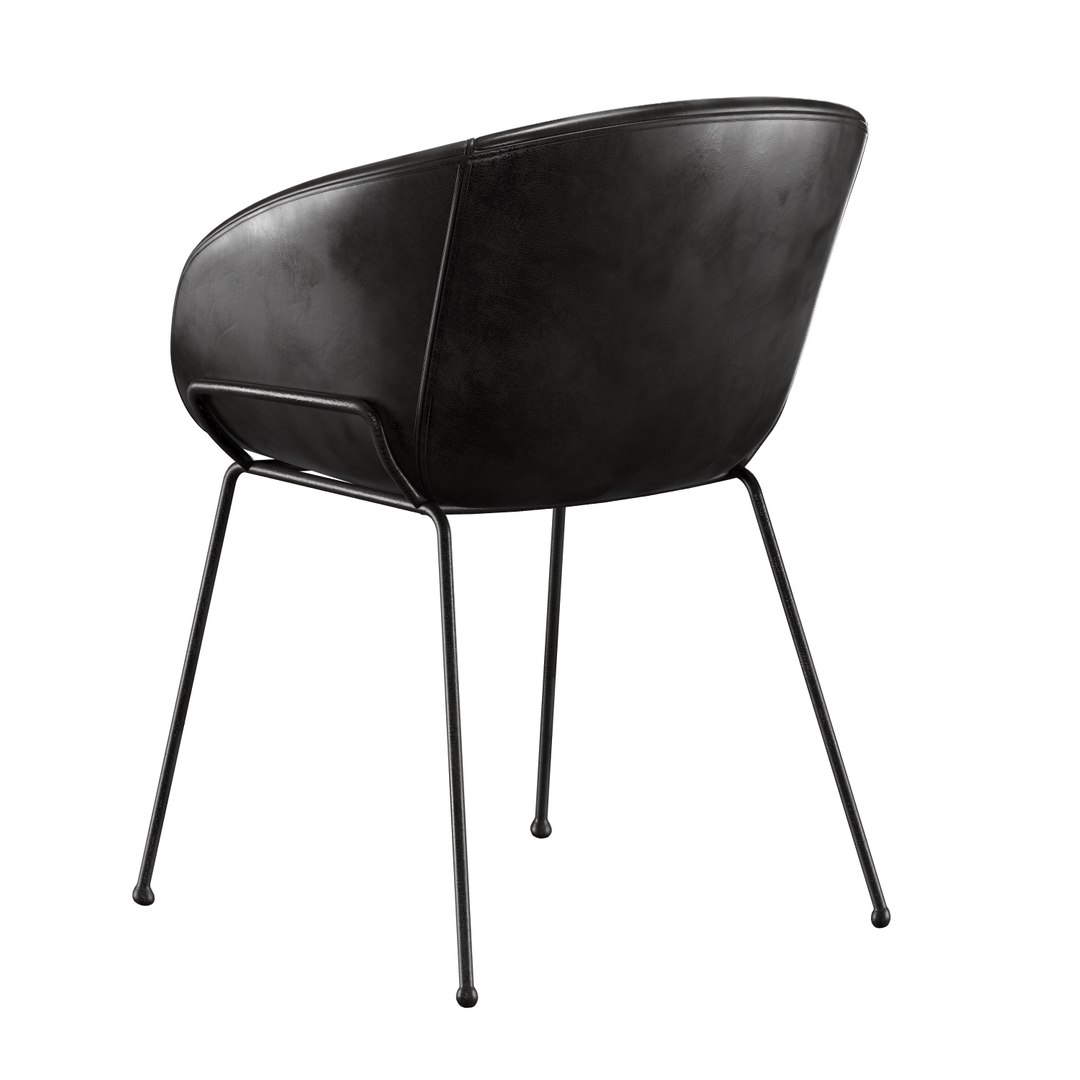 3D lee faux leather dining model - TurboSquid 1562432