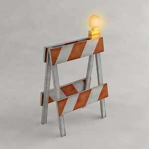 max safety barricade flashing light