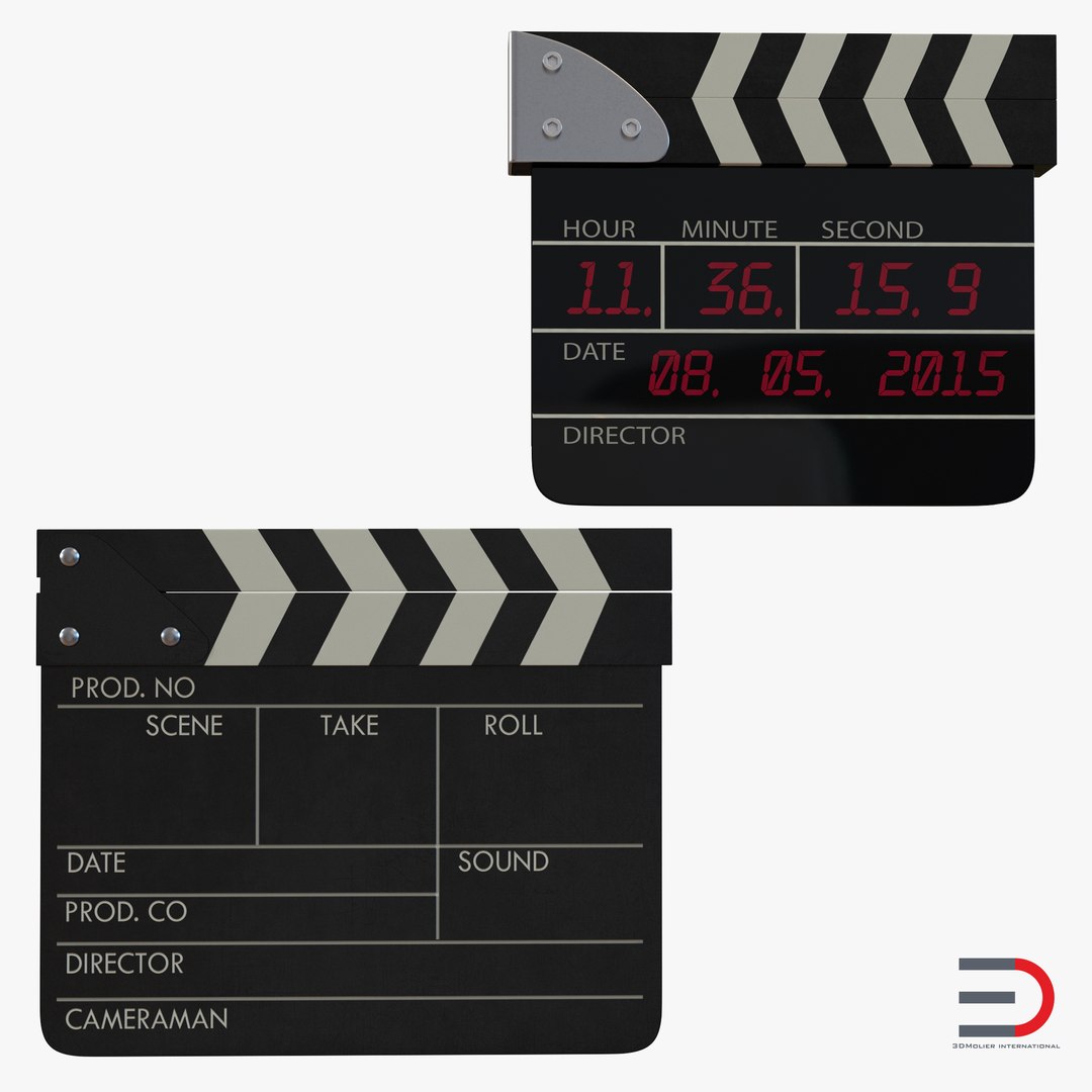 Clapboards Collection 3D model preview