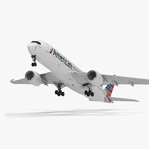 airbus a350-900 american airlines 3D model