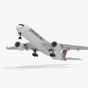 Airbus A350-900 American Airlines 3D Model