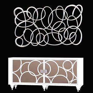 storage decorative frame 3d model