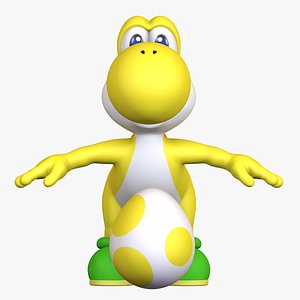 Classic Yellow Yoshi Super Mario Galaxy - Egg
