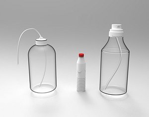 Bottle 3kinds 3D model