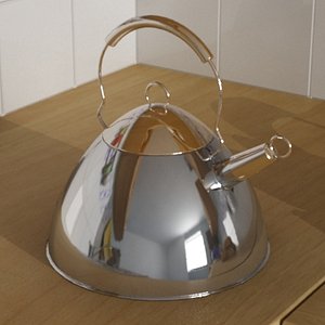 kettle kitchen interior 3d model