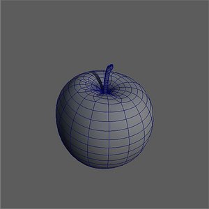 3D apple fruit model