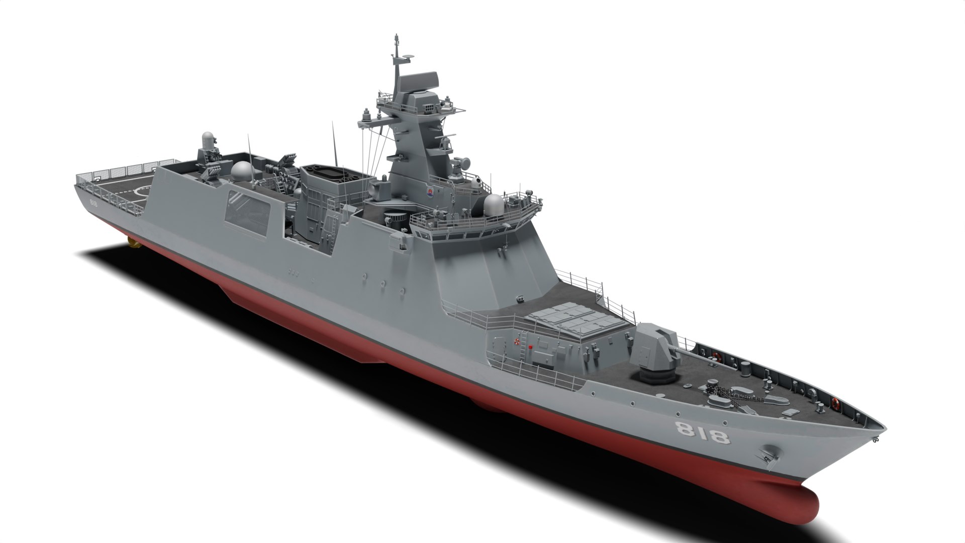 3D Korean Frigate Ffg-818 - TurboSquid 2191641