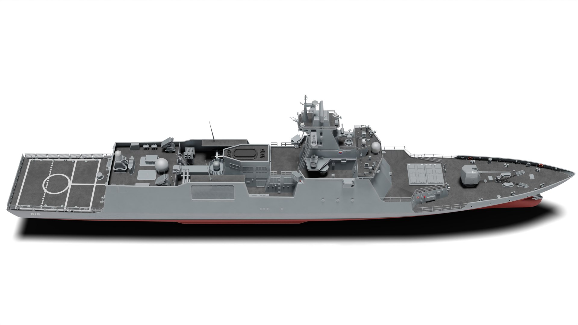 3D Korean Frigate Ffg-818 - TurboSquid 2191641