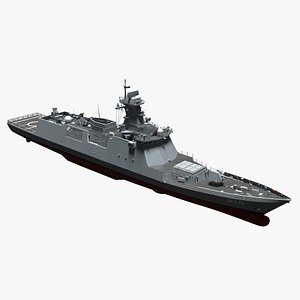 3D Korean Frigate ffg-818
