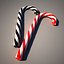 candy cane 3d model