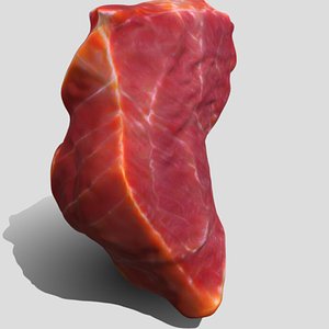 3D Stylized Meat Flesh Piece model