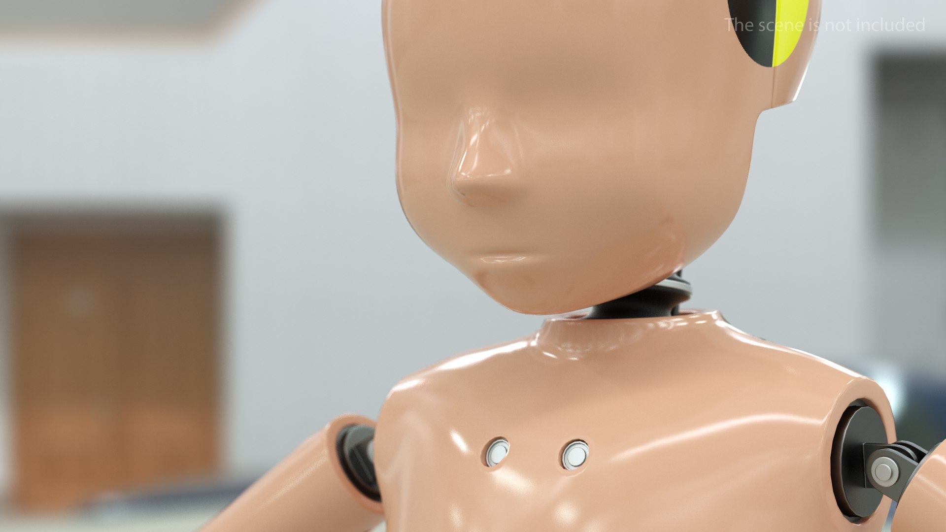 Child Crash Test Dummy T-Pose 3D model preview