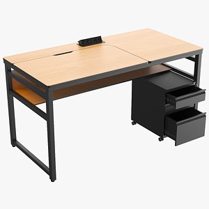 Detailed Modern Desk