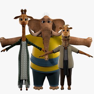 Cartoon Animals NoRig V3